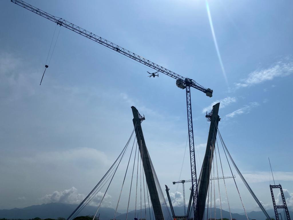 Seguimiento a Obra con Drones a Puente Atirantado en Vidanta