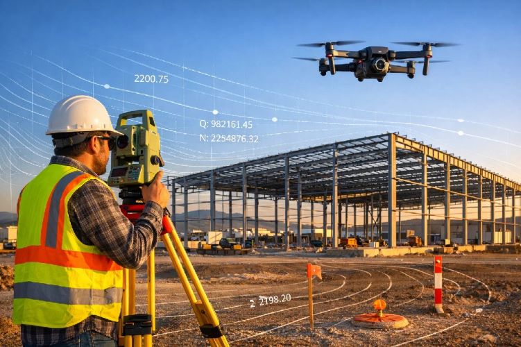 levantamiento topográfico para naves industriales en Querétaro