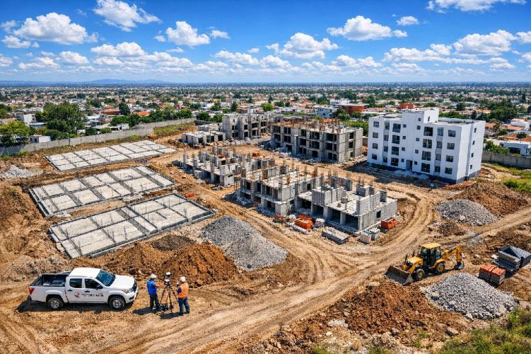 drone supervision avance obra fotogrametria